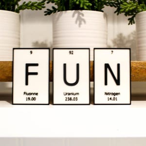 FUN | Periodic Table of Elements Wall, Desk or Shelf Sign - Etsy