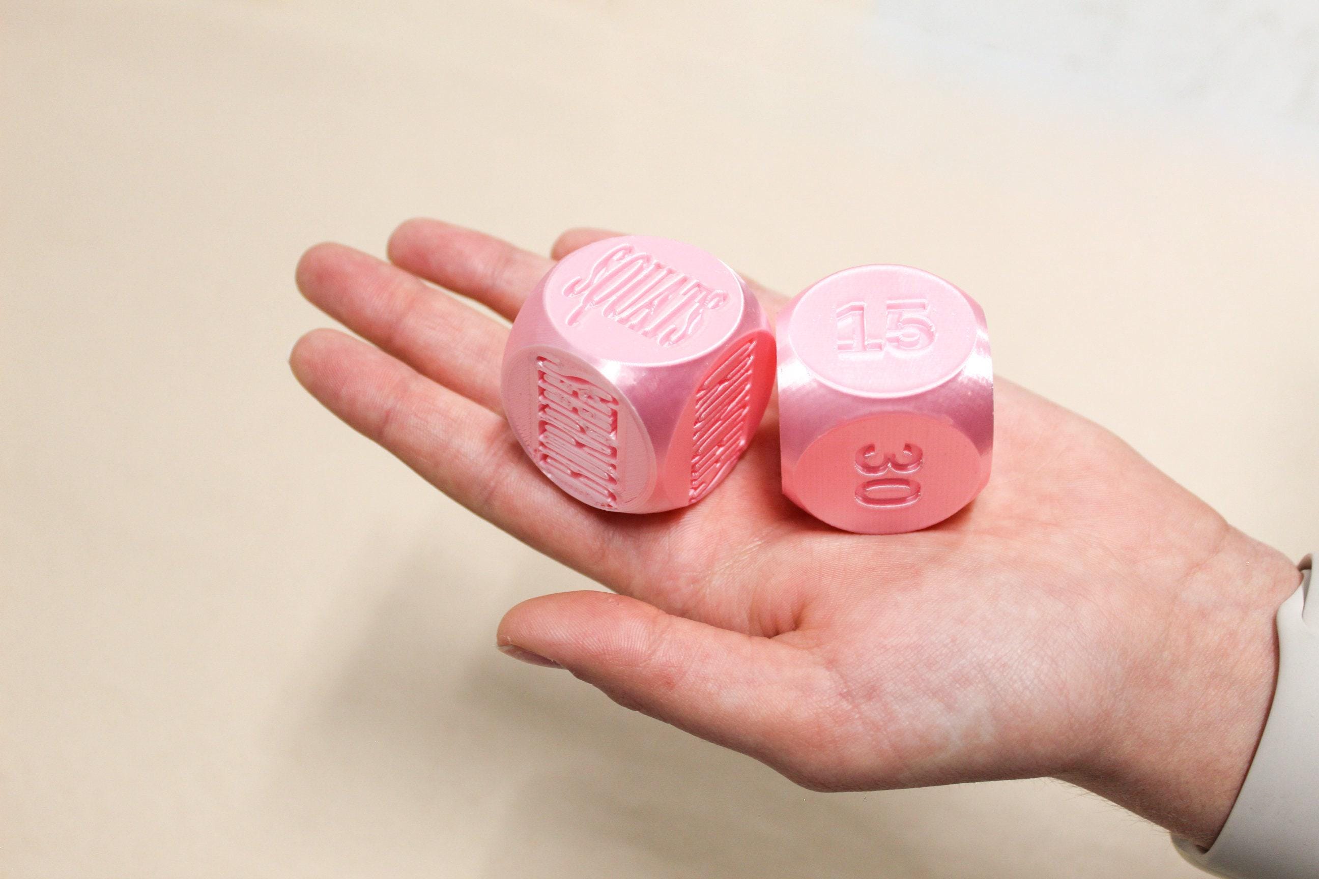 Exersize Workout Dice | Set of 2 Unique Large 1.4&quot; dice | Excersize and Quantity