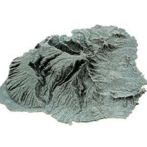 Grey Kauai 3D - Einzigartiges und umweltfreundliches tropisches Kunstwerk