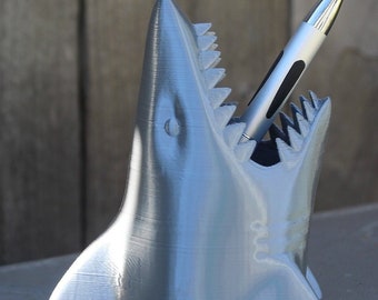 Shark Pen and Pencil Holder for your Office or School Desk