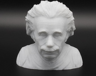 Estatua con busto de Albert Einstein