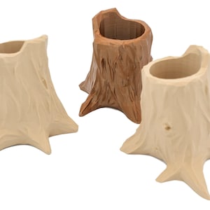 Tree Stump Pen Holder for Office, School Desk Organization