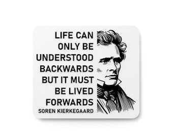 Life Can Be Only Be Understood Backwards | Funny Sign for Home or Office
