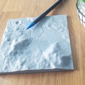 APOLLO 15 moon landing site - Accurate 3D Topo map of Apennine Mountains