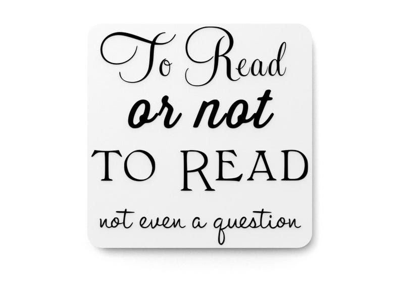 Top. Read Sign Funny 'to Read' Sign | 3D Embossed Office Decor - Etsy