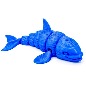 Orca Tattooed Figurine 3D – Ocean-Inspired Decor Gift