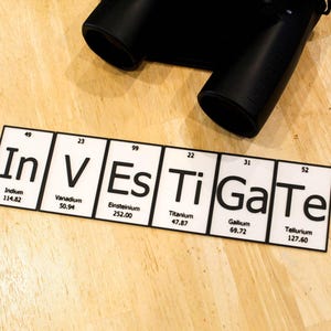 InVEsTiGate | Periodic Table of Elements Wall, Desk or Shelf Sign