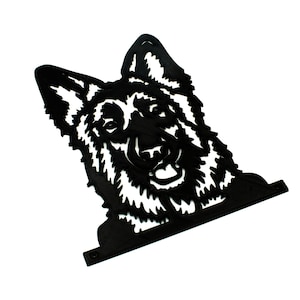 Muurkunst Duitse herdershond – 3D-geprint decor hondenliefhebber