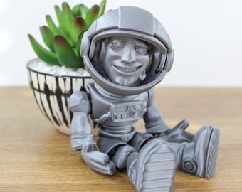 Fidget Jumbo Astronaut | Flexible Articulating 3d Printed Friendly Companion