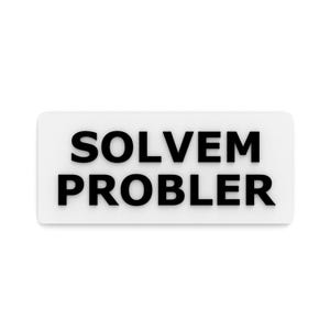 Solve Problem Sign – 3D Printed Motivational Wall Decor