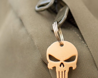 Set of 10 | Punisher Skull Zipper Pull, Necklace, Earring, Charm, Keychain, etc