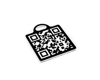 Rick Roll QR Code Keychain: Meme Gag Gift