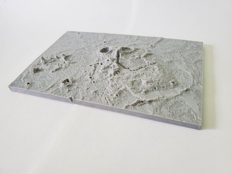 Data taken from the mola altimeter on NASA Mars Global Surveyor Mission 3D Topography map of the ARISTARCHUS region on the moon