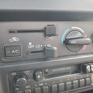 4pc Custom AC Heater Control Knob for Toyota 4Runner, Land Cruiser, Tacoma, etc