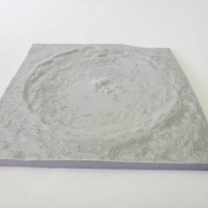 Mappa topografica 3D accurata del cratere TYCHO sulla Luna
