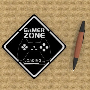 Gamer Zone Gamer Sign Game Enthusiasts - Etsy