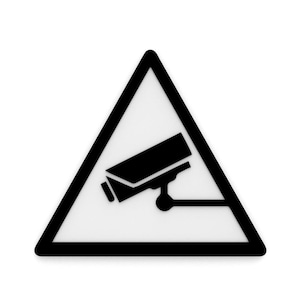 CCTV Camera Sign – 3D Printed Surveillance Notice Decor