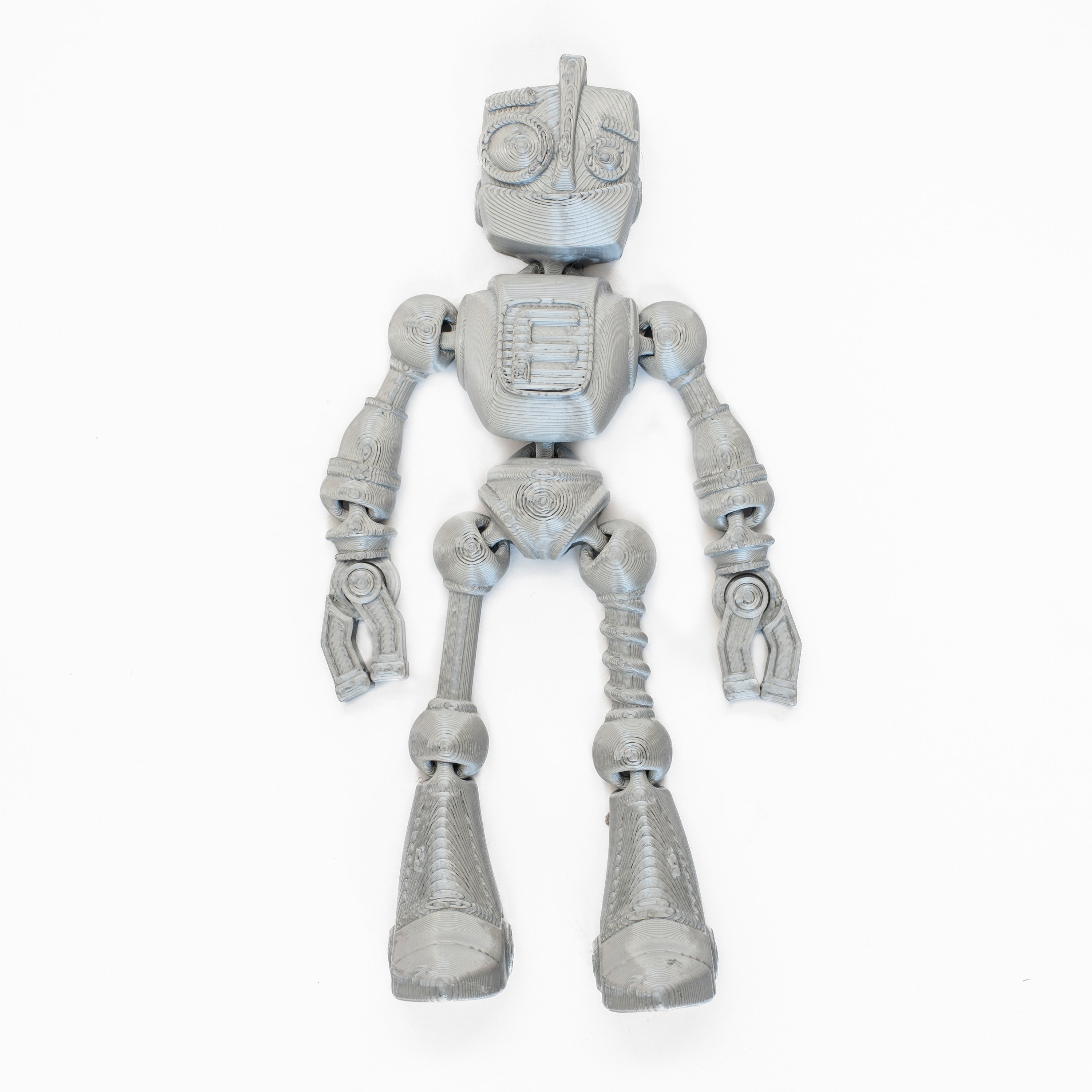 Friendly Fidget Robot Flexible Articulating 3d Printed Etsy