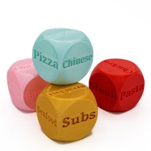 FOOD TAKEOUT DICE Set of 2 Unique 1.4 Dice Leave your Next Meal up to Fate image 8