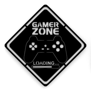 Gamer Zone Gamer Sign Game Enthusiasts - Etsy