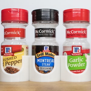 Spice Rack, Seasonings, Kitchen | Compatible with McCormick or anything less than 1.9 in