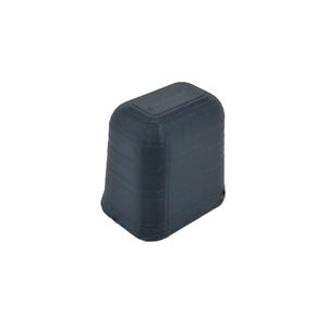 K&ouml;nnte beinhalten: Ein dunkelgrauer, rechteckiger Block mit abgerundeten Kanten, der im 3D-Druck hergestellt wurde.