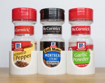 Spice Rack, Seasonings, Kitchen | Compatible with McCormick or anything less than 1.9 in