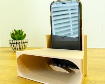 Phone Stand Mount with Passive Sound Amplifier