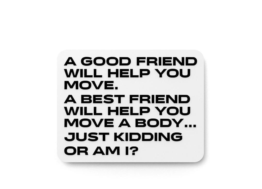 Fun Friend Signs Funny Friend Sign | 3D Raised Lettering, Home or Office Decor - Etsy