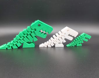 Lovable flexible T-rex fidget | Articulating flexi-rex