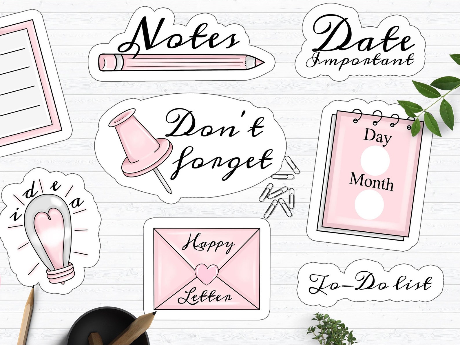 8 planner stickers laptop stickers notebook book diary Etsy