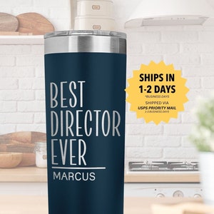 Best Director Ever Gift Tumbler Personalized Board Director Cup Art Director Travel Mug Creative  Director Gifts Managing Director Birthday