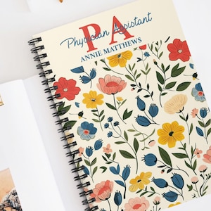 Pa Studenten Geschenk, zukünftige Arzthelferin personalisiertes Notizbuch, pa Geschenk für Frauen, pa Schulabschlussgeschenk, pa Woche, Arzthelferin