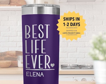 Best Life Ever Tumbler Best Day Ever Travel Cup for Men Women JW Gifts Pioneer School Gifts JW Baptism Gifts Jehovah's Witness