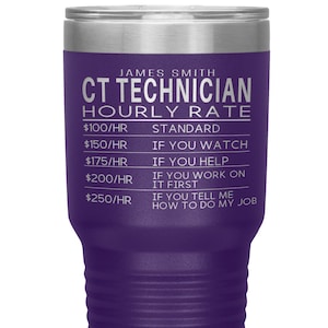 CT Tech Geschenke Becher für Männer Frauen Personalisierter Reisebecher für CT Techniker Tasse Radiologe Geschenk Lustige Xray Tech Kaffeetasse Rad Tech Geschenk