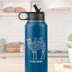 CAMEL Tumbler l Personalized Gift l Stainless Steel, Insulated Laser Engraved 32oz Tumbler l For Birthday, Appreciation, Christmas Gifts