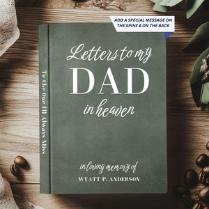 Cartas a mi papá en el cielo, regalos para papá que falleció, diario recordando a papá, hija que perdió a papá, en memoria del día del padre, pérdida del padre