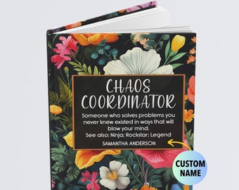 Administrative Professionals Day Gift Chaos Coordinator Journal Admin Professional Hardcover Notebook Appreciation Gifts School Secretary