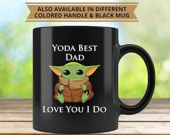 Yoda Best DAD Coaster Star Wars Galaxy Daddy Father Present Gift Stocking Filler