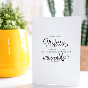 Une carte-cadeau vraiment géniale pour un professeur l Haute qualité, A7, carte blanche mate