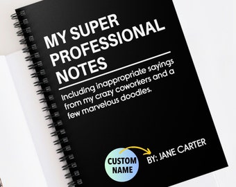 Work Notebook Office Gag Gift for Coworker Manager Sarcastic Work Notepad Snarky Adult Humor Funny Employee Staff Appreciation Xmas Gift