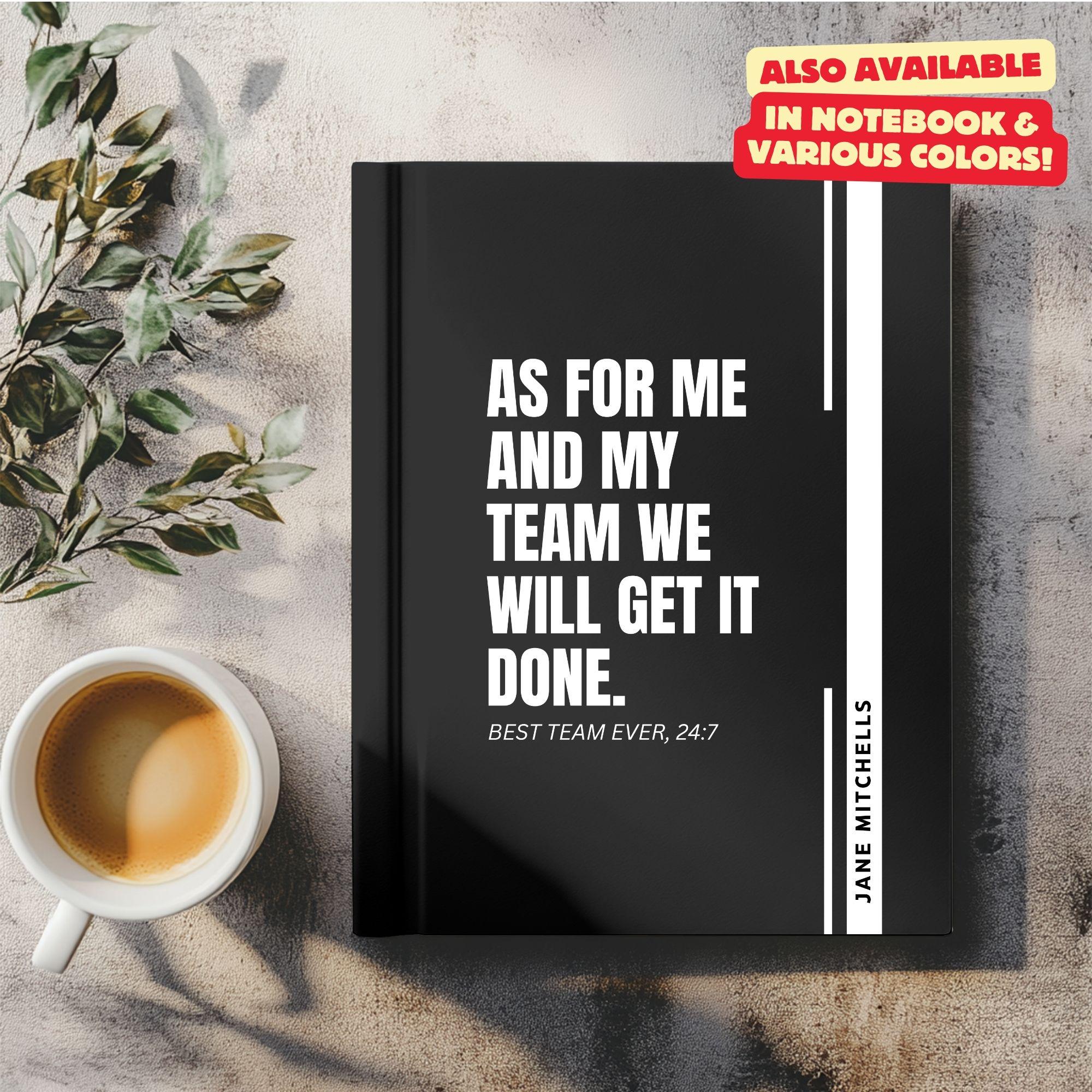 Meeting Notebook Best Team Ever Bulk Personalized Gift Office Gag Giftful Corporate Welcome Team Name Journal Employee Appreciate Work Notes