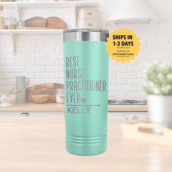 FNP Family Nurse Practitioner Tumbler - 20 Oz Stainless Steel Insulated Cup With Lid