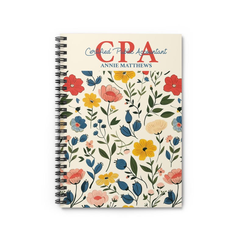 Cpa Exam Gift, Cpa Board Passer Congratulations, Personalized Notebook