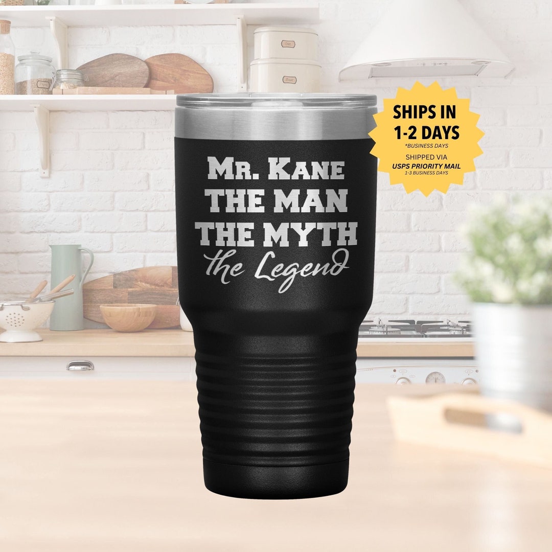 Personalized Tumbler the Man, the Myth the Legend Gift for Dad, Husband, Grandpa L Father's Day ...