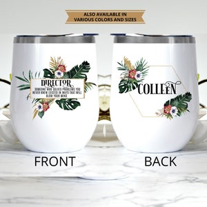 Personalized Director Gift Tumbler For Women l For Birthday, Appreciation, Christmas, Thank You Gift, Custom Name Travel Tumbler