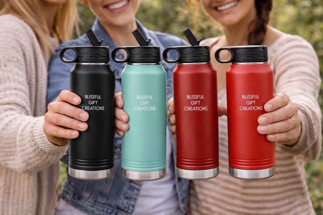 Personalized 32 Oz Stainless Steel Tumbler, Laser Engraved Monogram ...