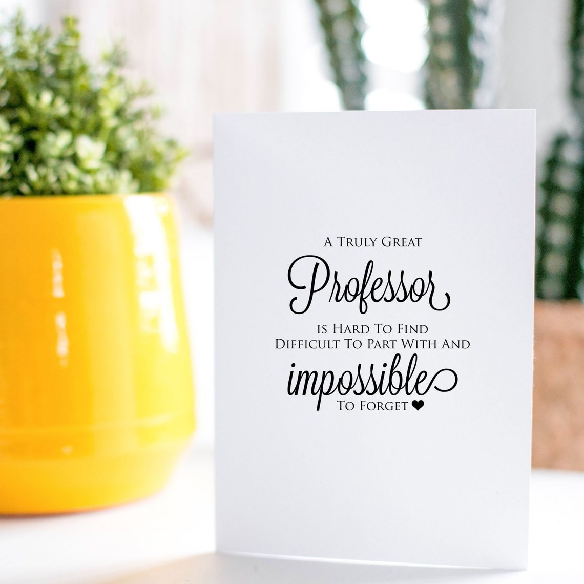 A Truly Great Professor Gift Card L for Retirement Going Etsy