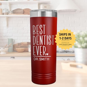 BESTER ZAHNARZT ÜBERHAUPT personalisierter Geschenkbecher l Für Frauen und Männer l Neuer Zahnarzt l Abschlussgeschenke, Wertschätzungs-benutzerdefinierte Tasse