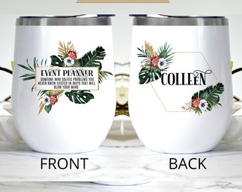 Personalized Event Planner Gift Tumbler For Women l For Birthday, Appreciation, Christmas, Thank You Gift, Custom Name Travel Tumbler